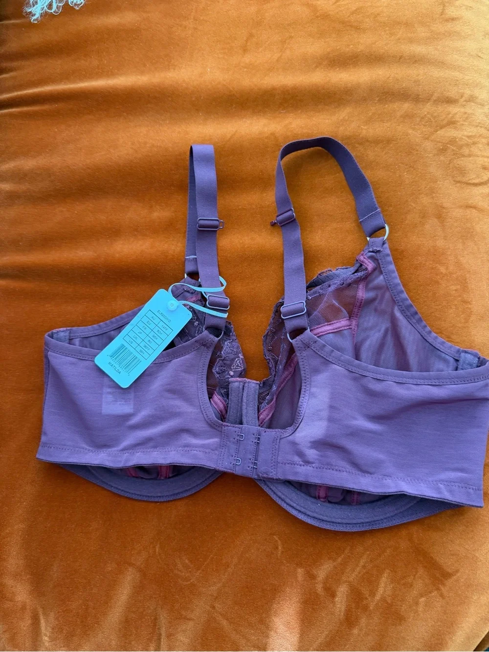 Elomi NWT Mathilda Bra in Berry Convertible To Racerback Unlined 36H - Picture 4 of 11